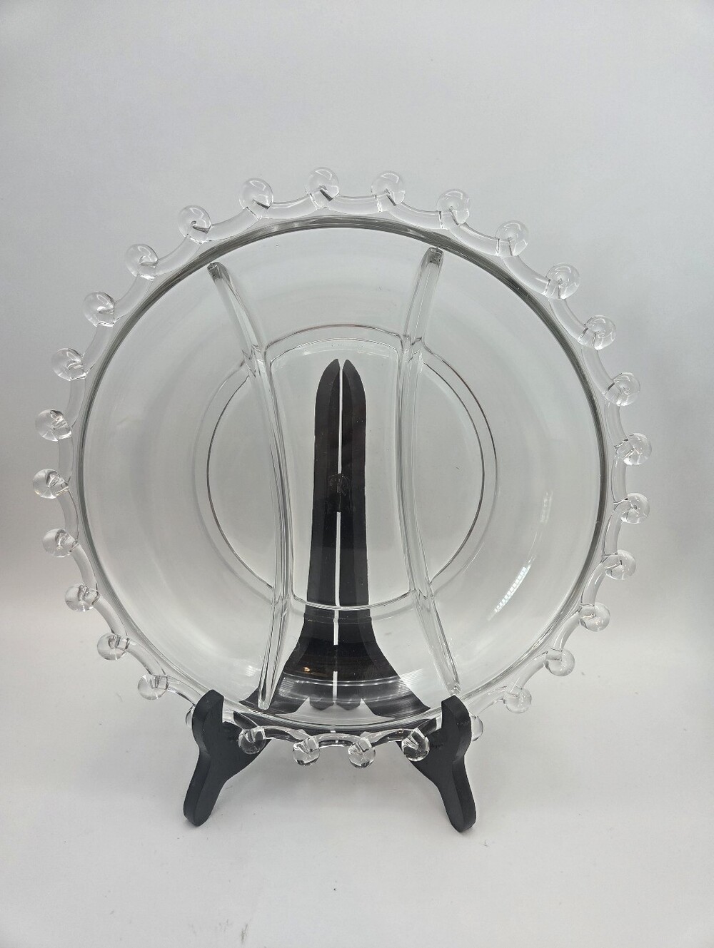 Vintage Heisey Lariat Divided Relish Plate Dish